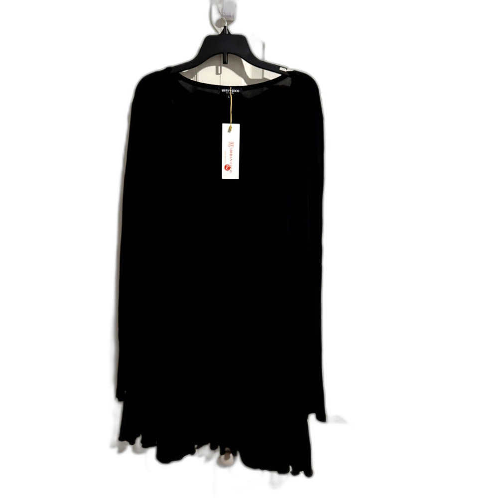 Urban CoCo Size Large Long Black Cardigan